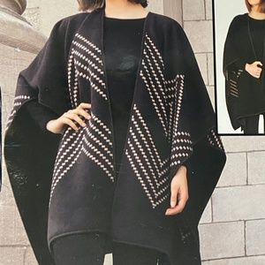 Ike Behar Ladies' Reversible Fleece Fashion Wrap